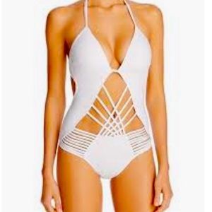 Sexy Kenneth Cole One Piece White Small NWT